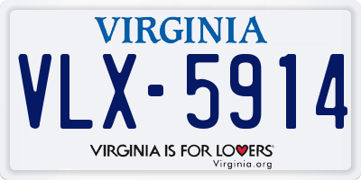 VA license plate VLX5914