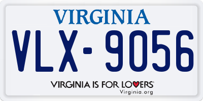 VA license plate VLX9056