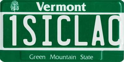 VT license plate 1SICLAC