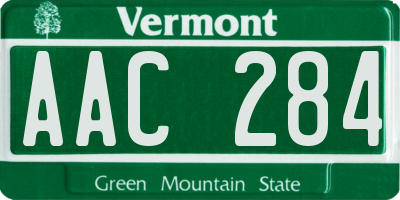 VT license plate AAC284