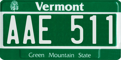 VT license plate AAE511