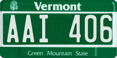 VT license plate AAI406