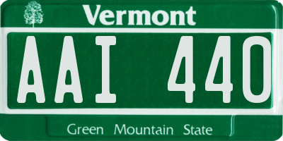 VT license plate AAI440