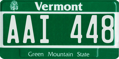 VT license plate AAI448