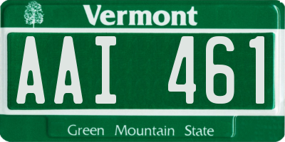 VT license plate AAI461