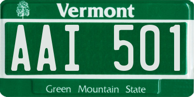 VT license plate AAI501