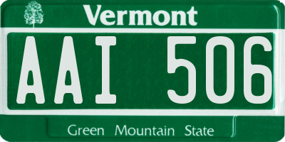 VT license plate AAI506
