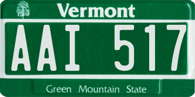 VT license plate AAI517