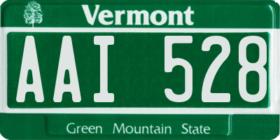 VT license plate AAI528