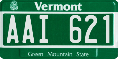 VT license plate AAI621