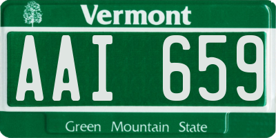 VT license plate AAI659