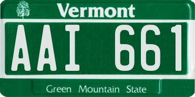 VT license plate AAI661