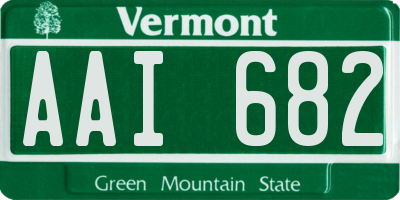 VT license plate AAI682