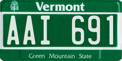 VT license plate AAI691