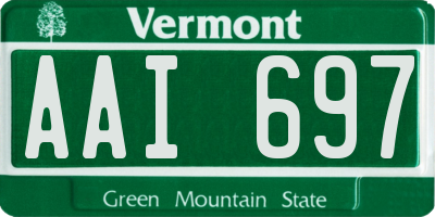VT license plate AAI697