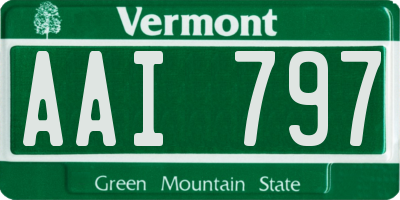 VT license plate AAI797