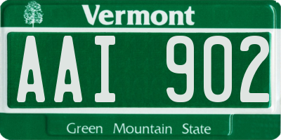 VT license plate AAI902