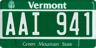 VT license plate AAI941
