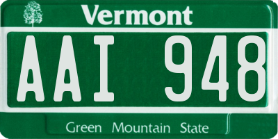 VT license plate AAI948