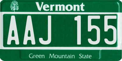 VT license plate AAJ155
