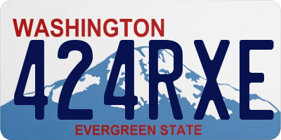 WA license plate 424RXE