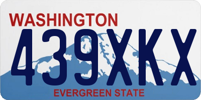 WA license plate 439XKX