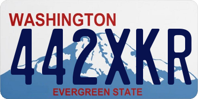 WA license plate 442XKR
