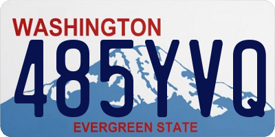 WA license plate 485YVQ
