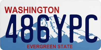 WA license plate 486YPC