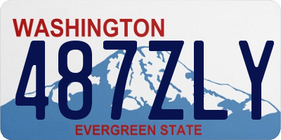WA license plate 487ZLY