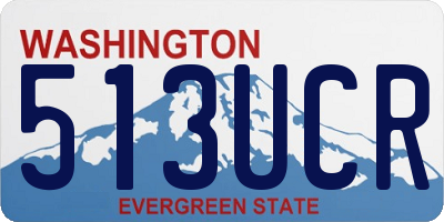 WA license plate 513UCR