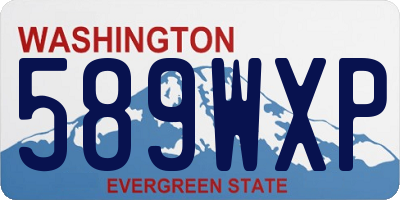 WA license plate 589WXP