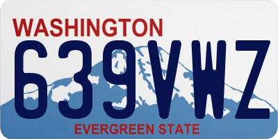WA license plate 639VWZ