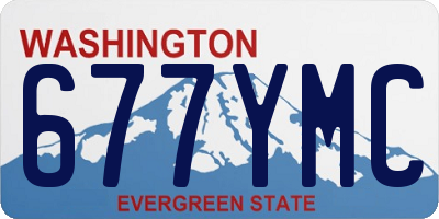 WA license plate 677YMC