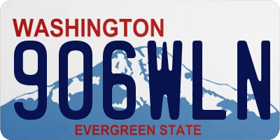 WA license plate 906WLN