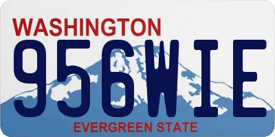 WA license plate 956WIE