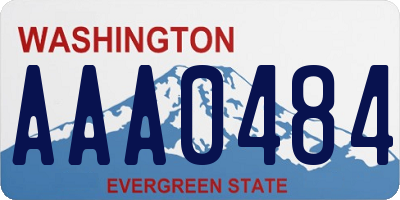 WA license plate AAA0484