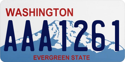 WA license plate AAA1261