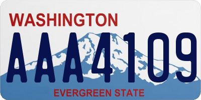 WA license plate AAA4109