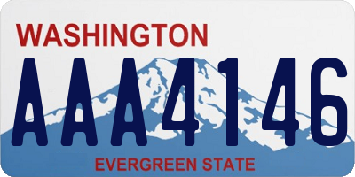 WA license plate AAA4146