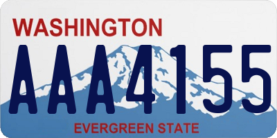 WA license plate AAA4155
