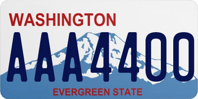 WA license plate AAA4400