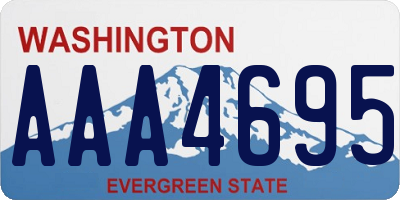 WA license plate AAA4695