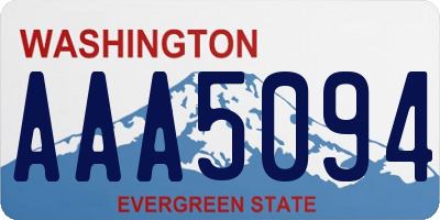 WA license plate AAA5094