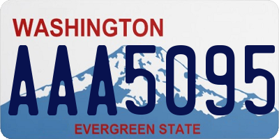 WA license plate AAA5095