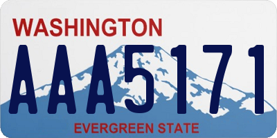 WA license plate AAA5171