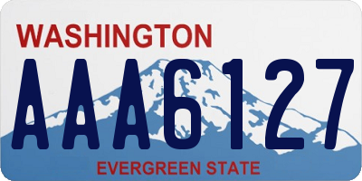 WA license plate AAA6127