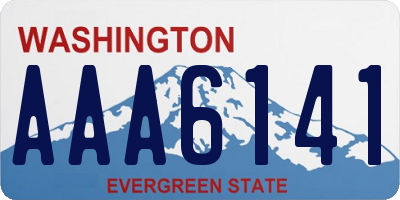 WA license plate AAA6141