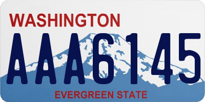 WA license plate AAA6145