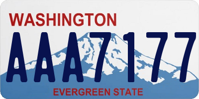 WA license plate AAA7177